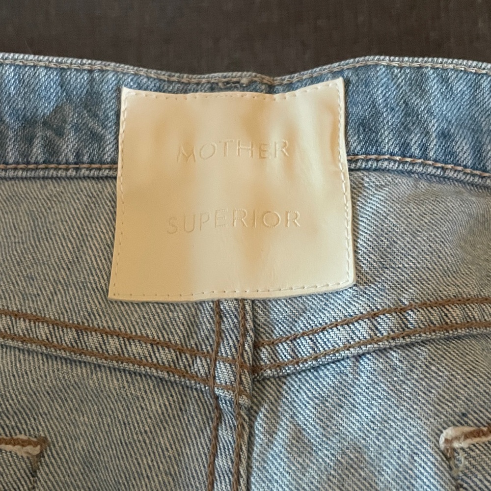 MOTHER Light Blue Straight Jeans - Picture 3 of 5